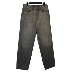 Madewell The Slouchy Boyjean Size 27 Gray Baggy Low Waist Straight Leg